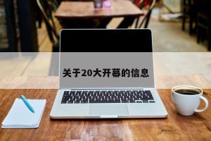 关于20大开幕的信息
